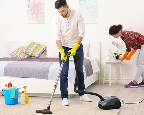 Bedroom and Living Room Cleaning